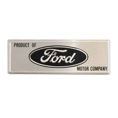 Ford Oval Emblem Decal on Driver Inner Rocker, 66-67 Ford Bronco